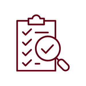 สัญลักษณ์เช็กลิสต์ตรวจงาน สื่อถึงบริการทำความสะอาดที่มีการตรวจสอบคุณภาพและรายงานผล จากนอเทอร์เบล (NB)